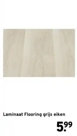 GAMMA Laminaat Flooring grijs eiken aanbieding