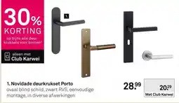 Karwei Novidade deurkrukset Porto aanbieding