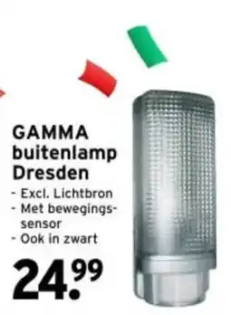 GAMMA gamma buitenlamp dresden aanbieding