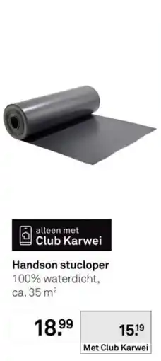 Karwei Handson stucloper aanbieding