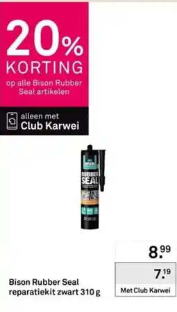 Karwei Bison Rubber Seal reparatiekit zwart aanbieding