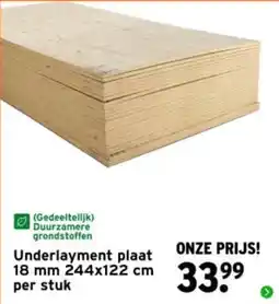 GAMMA Underlayment plaat aanbieding