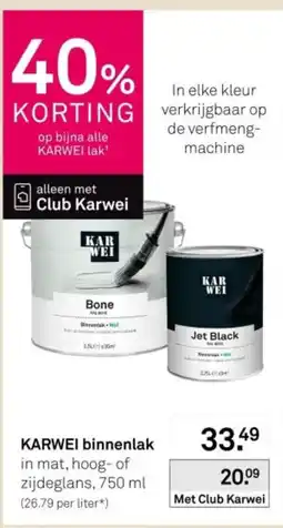 Karwei Karwei binnenlak aanbieding