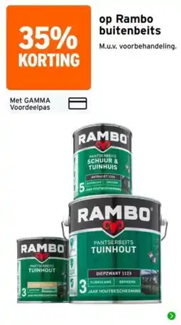 GAMMA Rambo buitenbeits aanbieding