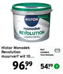 GAMMA Histor Monodek Revolution aanbieding