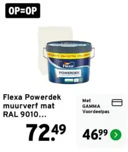 GAMMA Flexa Powerdek muurverf mat aanbieding