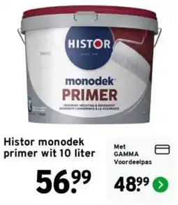 GAMMA Histor monodek primer wit aanbieding