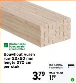 GAMMA Bouwhout vuren aanbieding