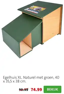 Intratuin Egelhuis XL. Naturel met groen aanbieding