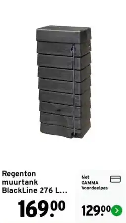 GAMMA Regenton muurtank BlackLine aanbieding