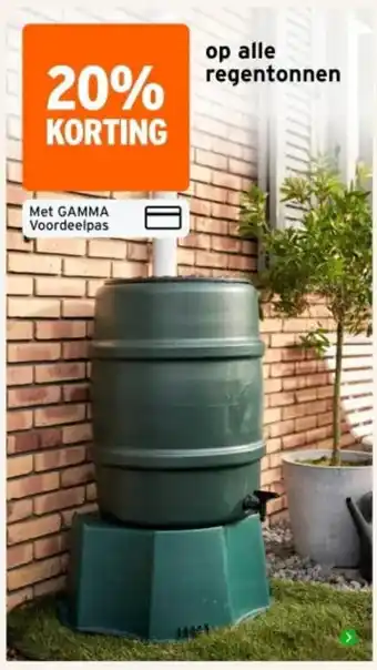 GAMMA gamma regentonnen aanbieding