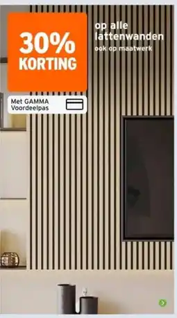 GAMMA gamma lattenwanden aanbieding