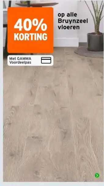 GAMMA Bruynzeel vloeren aanbieding