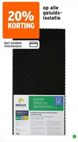 GAMMA Redux geluidsabsorberende platen aanbieding