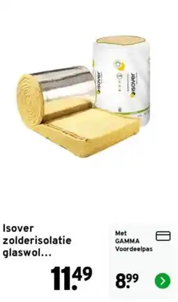GAMMA Isover zolderisolatie glaswol aanbieding