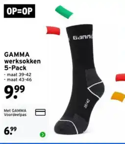 GAMMA Gamma werksokken aanbieding