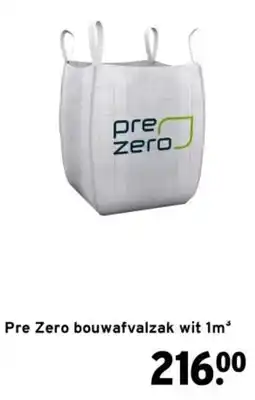 GAMMA pre zero bouwafvalzak wit 1m³ aanbieding