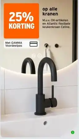 GAMMA gamma kranen aanbieding