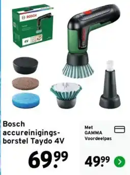 GAMMA Bosch accureinigings-borstel Taydo 4V aanbieding