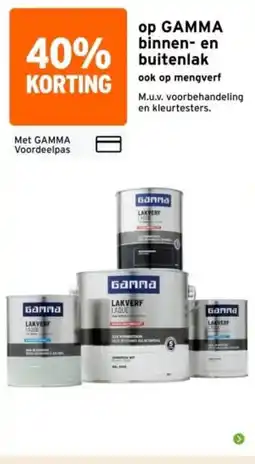 GAMMA gamma binnen- en buitenlak aanbieding