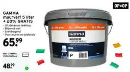 GAMMA gamma muurverf aanbieding