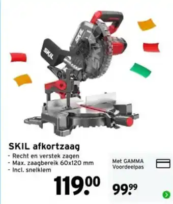 GAMMA SKIL afkortzaag aanbieding