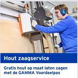 GAMMA GAMMA hout zaagservice aanbieding