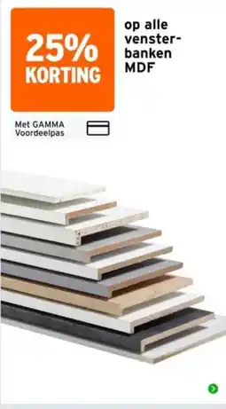 GAMMA gamma vensterbanken mdf aanbieding