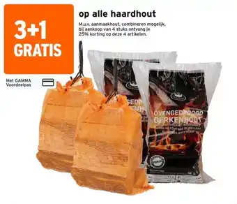 GAMMA ovengedroogd berkenhout aanbieding