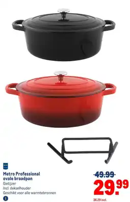Makro Metro Professional ovale braadpan aanbieding