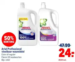 Makro Ariel Professional vloeibaar wasmiddel aanbieding