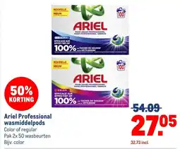 Makro Ariel Professional wasmiddelpods aanbieding