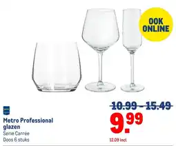 Makro Metro Professional glazen aanbieding