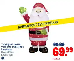Makro Tarrington House verlichte zwaaiende kerstman aanbieding