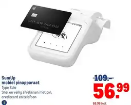 Makro SumUp mobiel pinapparaat aanbieding