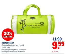 Makro Bamboo air pillow aanbieding