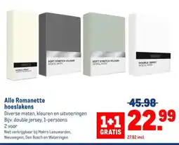 Makro Romanette hoeslaken aanbieding