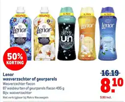 Makro Lenor wasverzachter of geurparels aanbieding