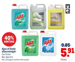 Makro Ajax of Andy allesreiniger aanbieding