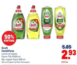 Makro Dreft handafwas aanbieding