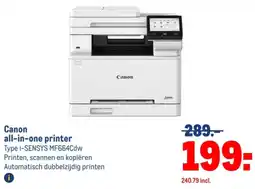 Makro Canon all-in-one printer aanbieding