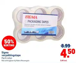 Makro Sigma verpakkingstape aanbieding