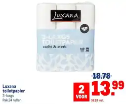 Makro Luxana toilet papier aanbieding
