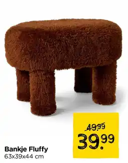 Xenos Bankje Fluffy aanbieding