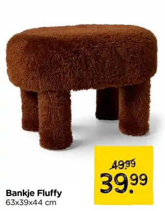 Xenos Bankje Fluffy aanbieding