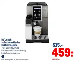 Makro De'Longhi volautomatische koffiemachine aanbieding