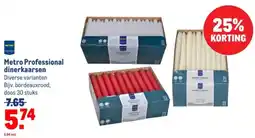Makro Metro Professional dinerkaarsen aanbieding
