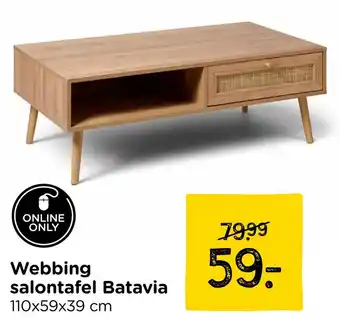 Xenos Webbing salontafel Batavia aanbieding