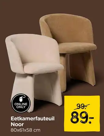 Xenos Eetkamerfauteuil Noor aanbieding