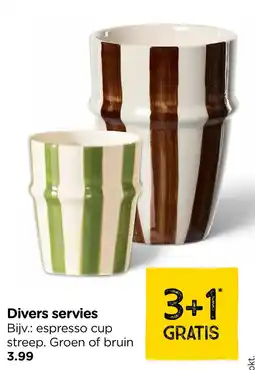 Xenos Divers servies aanbieding